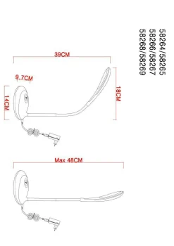 GLOBO Lighting Tischleuchte MINEA