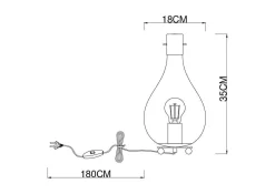 New GLOBO Lighting Tischleuchte OSKUS