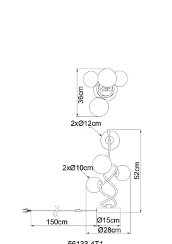 Online GLOBO Lighting Tischleuchte RIHA