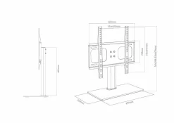 VCM TV Tisch-Standfuß B-TTS 400
