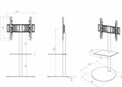 VCM TV-Standfuß CIRLA