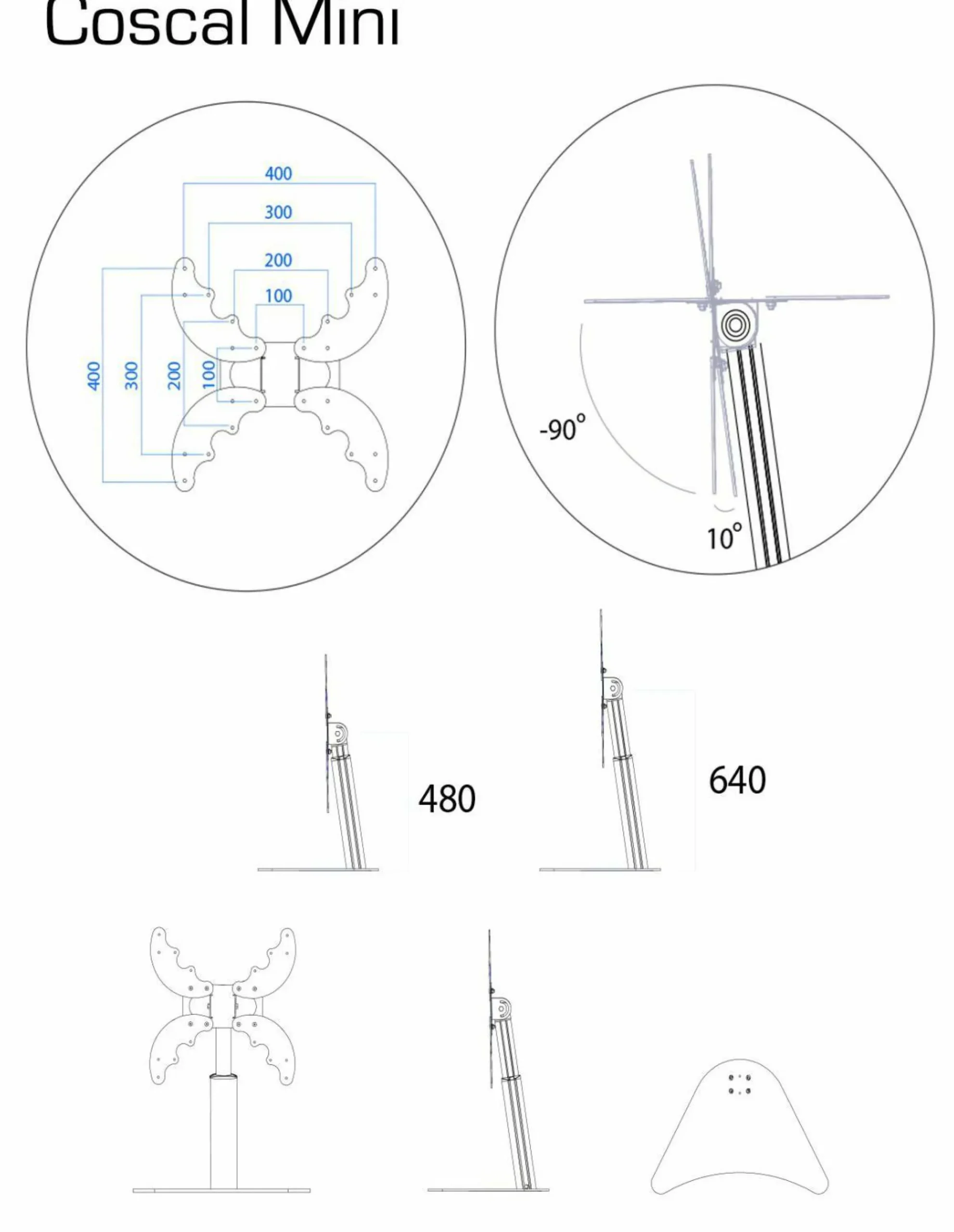 VCM TV-Standfuß COSCAL MINI