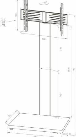 VCM TV-Standfuß Onu