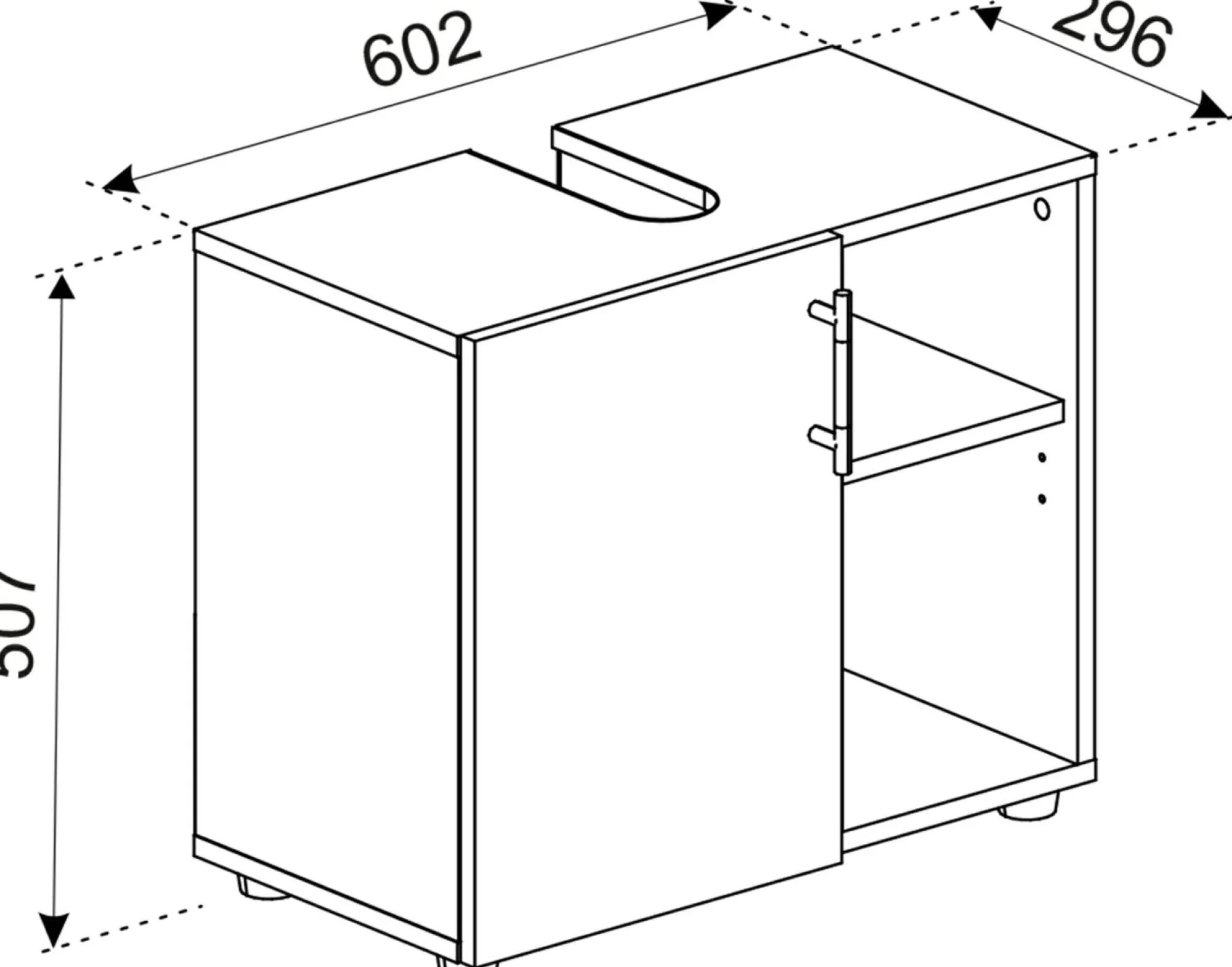 VCM Unterschrank FLANDU
