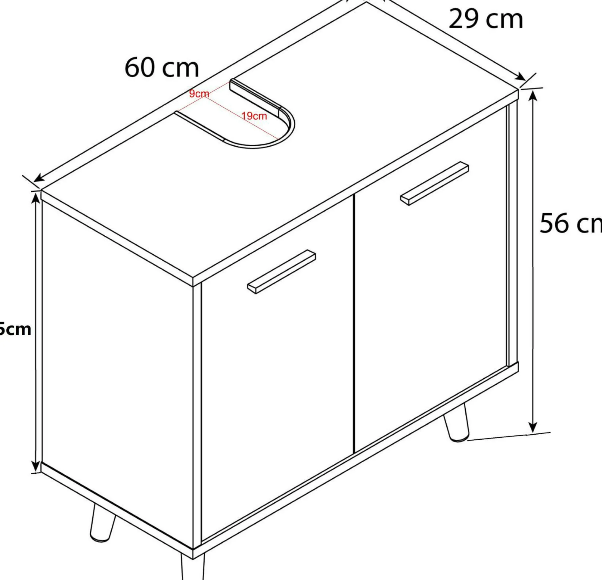 VCM Unterschrank LANDOS