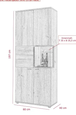 Discount HELA Vitrine ATLANTA