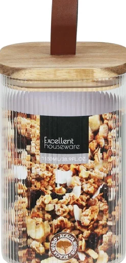 New Sonstige Vorratsdose GLAS/BAMBUS