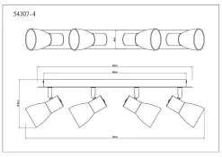 GLOBO Lighting Wand-/Deckenspot CLAUDE