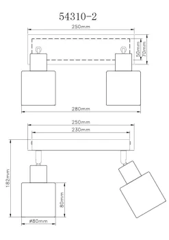 GLOBO Lighting Wand-/Deckenspot HOLLSY