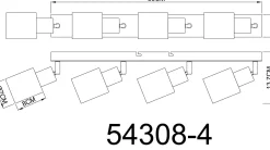 GLOBO Lighting Wand-/Deckenspot HUBERTUS