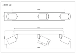 GLOBO Lighting Wand-/Deckenspot LILIANA