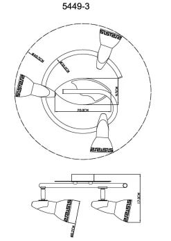 GLOBO Lighting Wand-/Deckenspot NOVARA