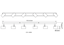 Discount GLOBO Lighting Wand-/Deckenspot ROBBY