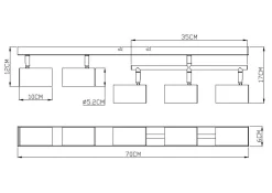 GLOBO Lighting Wand-/Deckenspot ROBBY