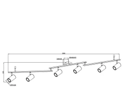 GLOBO Lighting Wand-/Deckenspot ROBBY