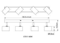 GLOBO Lighting Wand-/Deckenspot ROBBY