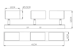 GLOBO Lighting Wand-/Deckenspot ROBBY