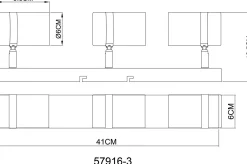 Outlet GLOBO Lighting Wand-/Deckenspot TRABBY