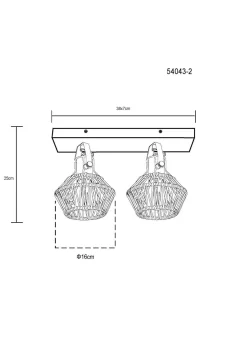 GLOBO Lighting Wand-/Deckenspot VALLI