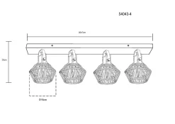 GLOBO Lighting Wand-/Deckenspot VALLI