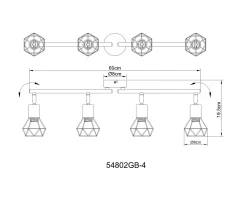 GLOBO Lighting Wand-/Deckenspot XARA I