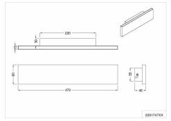 Discount TRIO-Leuchten Wandleuchte CONCHA