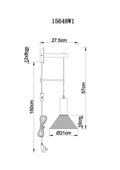 GLOBO Lighting Wandleuchte JEDD