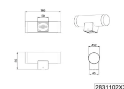 TRIO-Leuchten Wandleuchte RAY