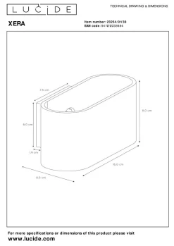 LUCiDE Wandleuchte XERA