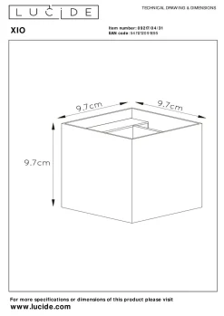 Discount LUCiDE Wandleuchte XIO