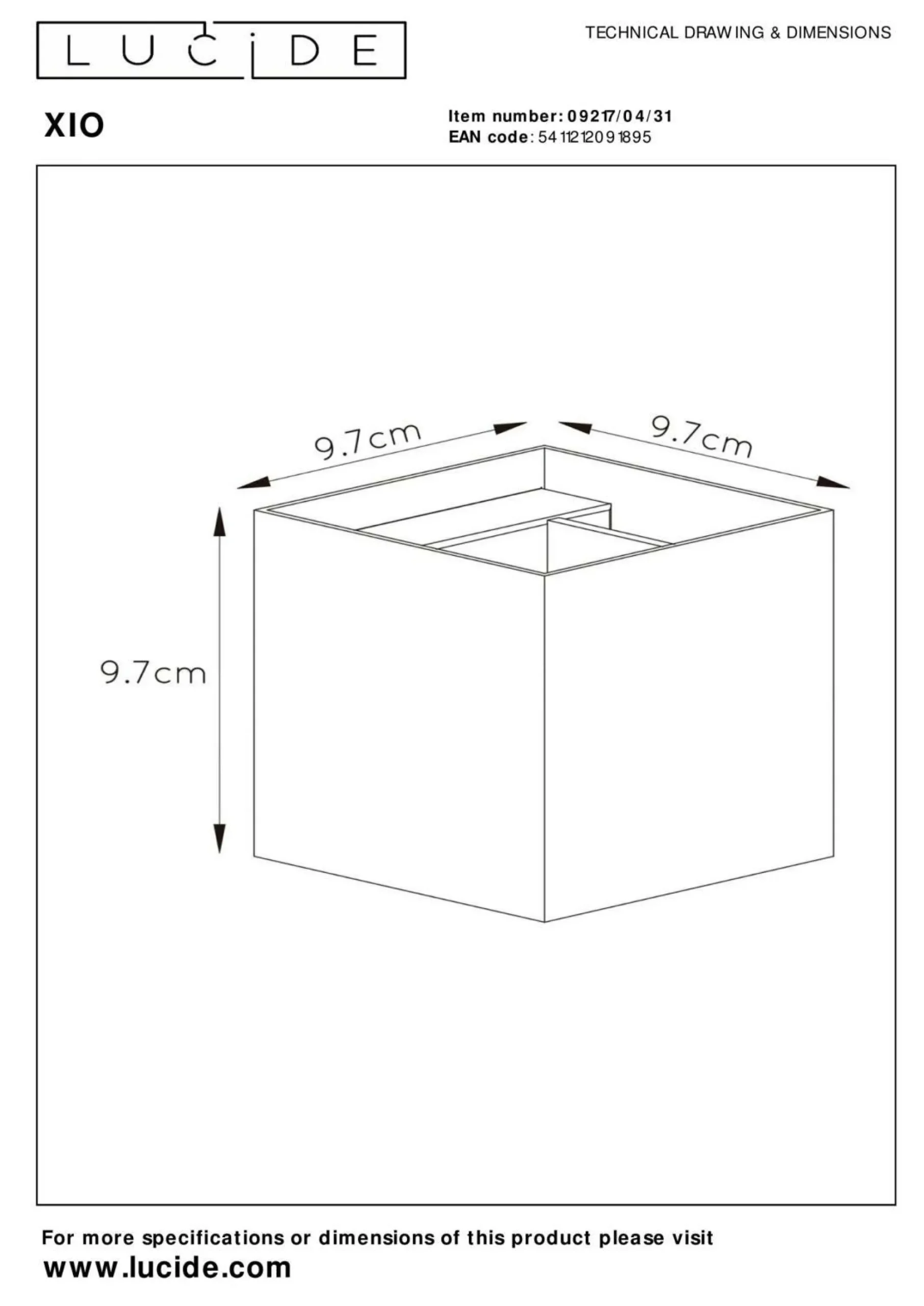 Discount LUCiDE Wandleuchte XIO
