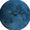 NEXTIME Wanduhr BLUE MOON DOME