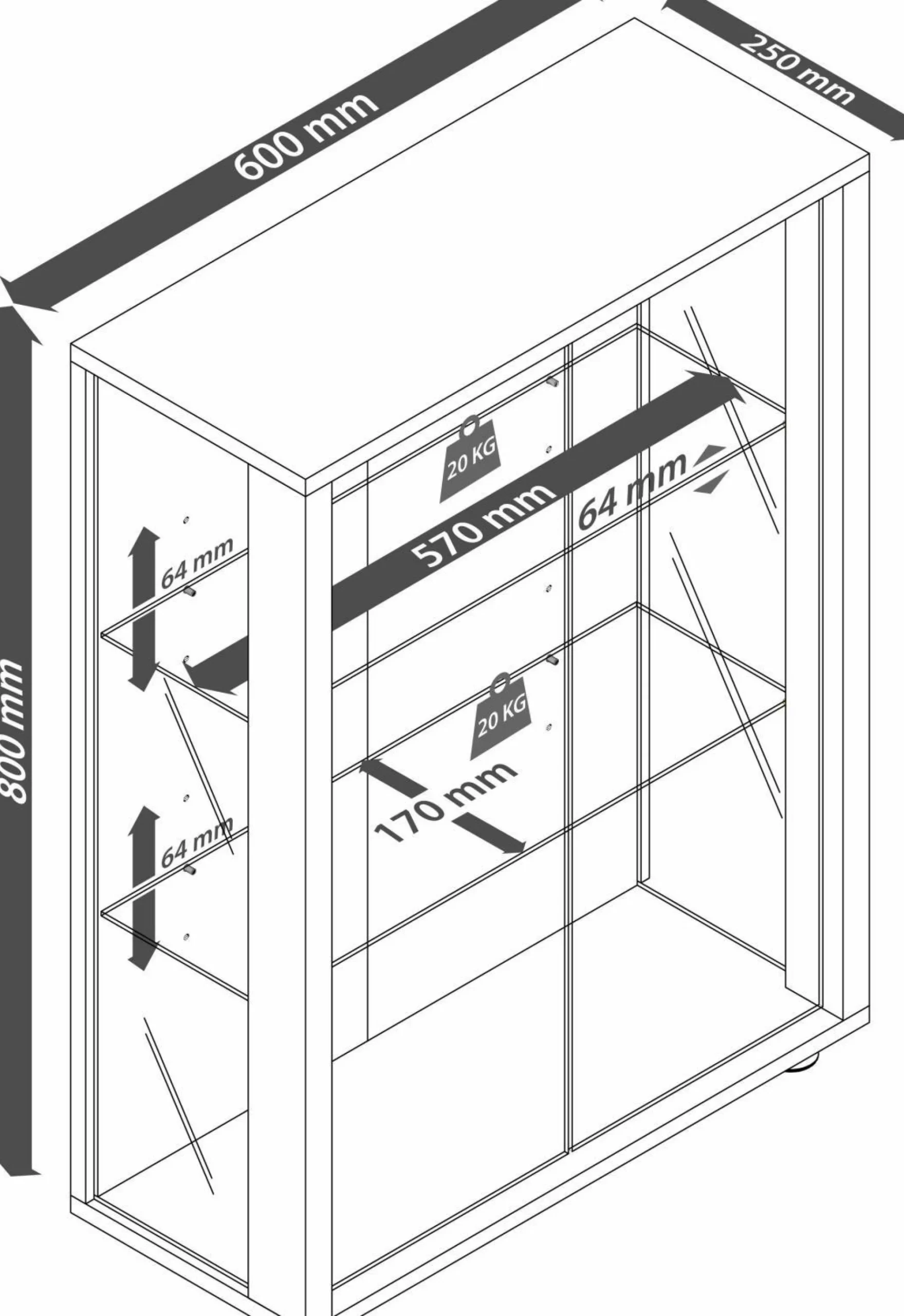 Discount VCM Wandvitrine Udina