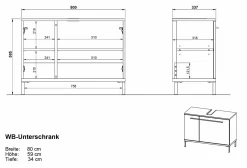 GERMANIA Waschbeckenunterschrank