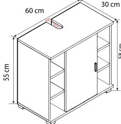 Best VCM Waschbeckenunterschrank ZALO