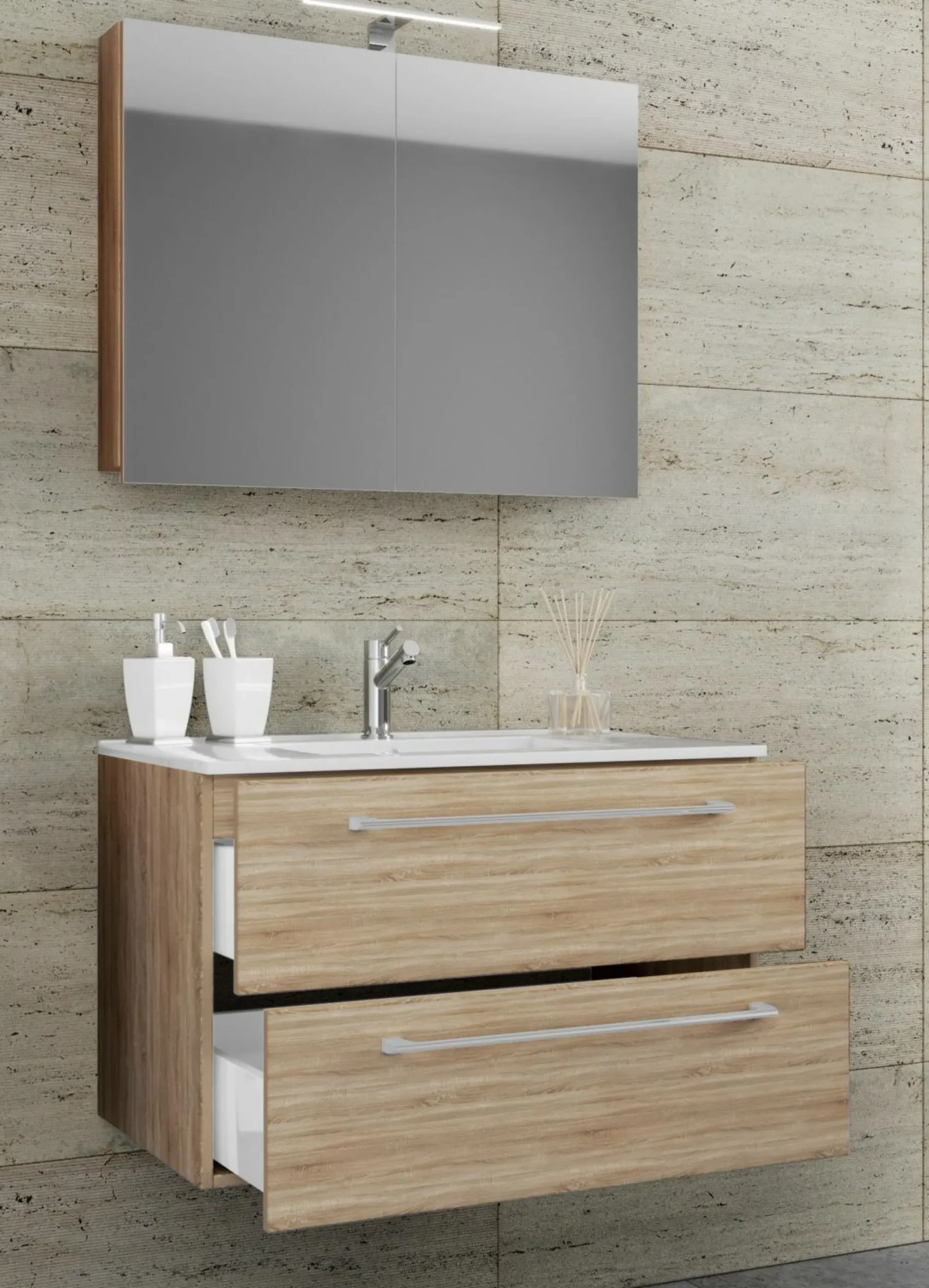 VCM Waschplatz Set 3-tlg. Badinos