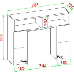 VCM WC-Hängeschrank TINOLI