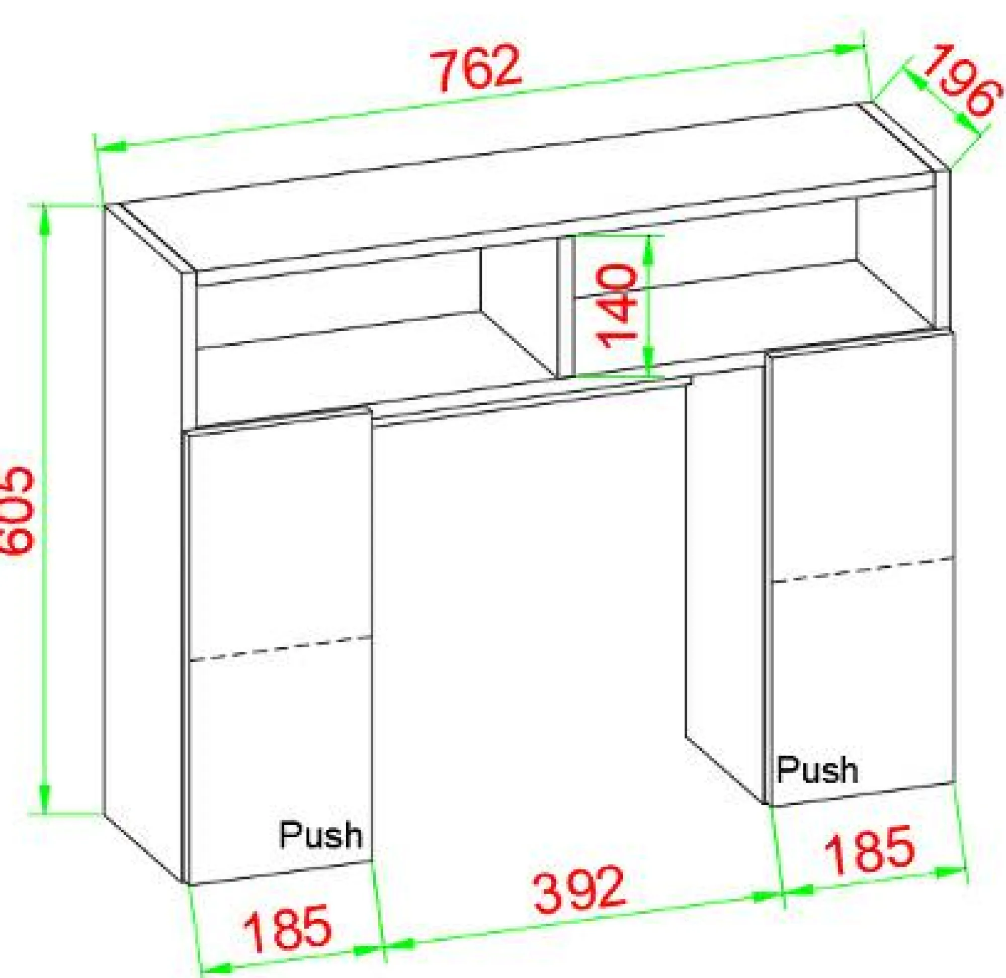 VCM WC-Hängeschrank TINOLI