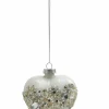 casa NOVA Weihnachtskugel HERZ PEARLS