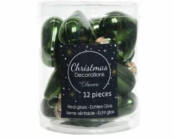 Sonstige Weihnachtskugel-Box Herzen PINIENGRÜN