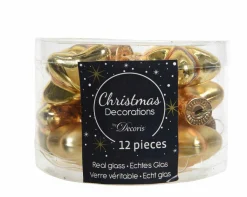 Sonstige Weihnachtskugel-Box Sterne HELL GOLD