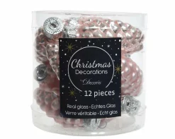 Sonstige Weihnachtskugel-Box Zapfen PUDERROSA