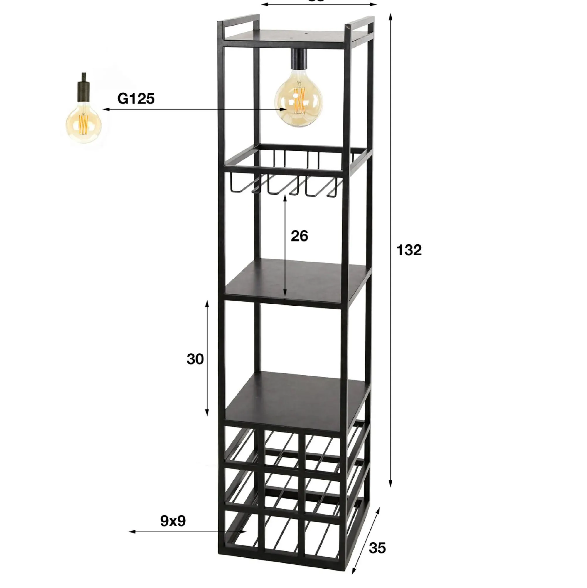 Best Sonstige Weinregal Leuchte DECORATE