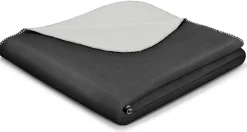 Biederlack Wohndecke BASIC anthr.-silber