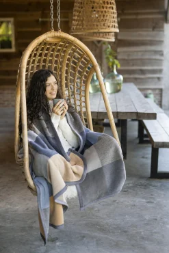 Biederlack Wohndecke BLUE WOVEN