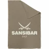 SANSIBAR Wohndecke taupe/weiß