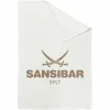 SANSIBAR Wohndecke weiß/taupe