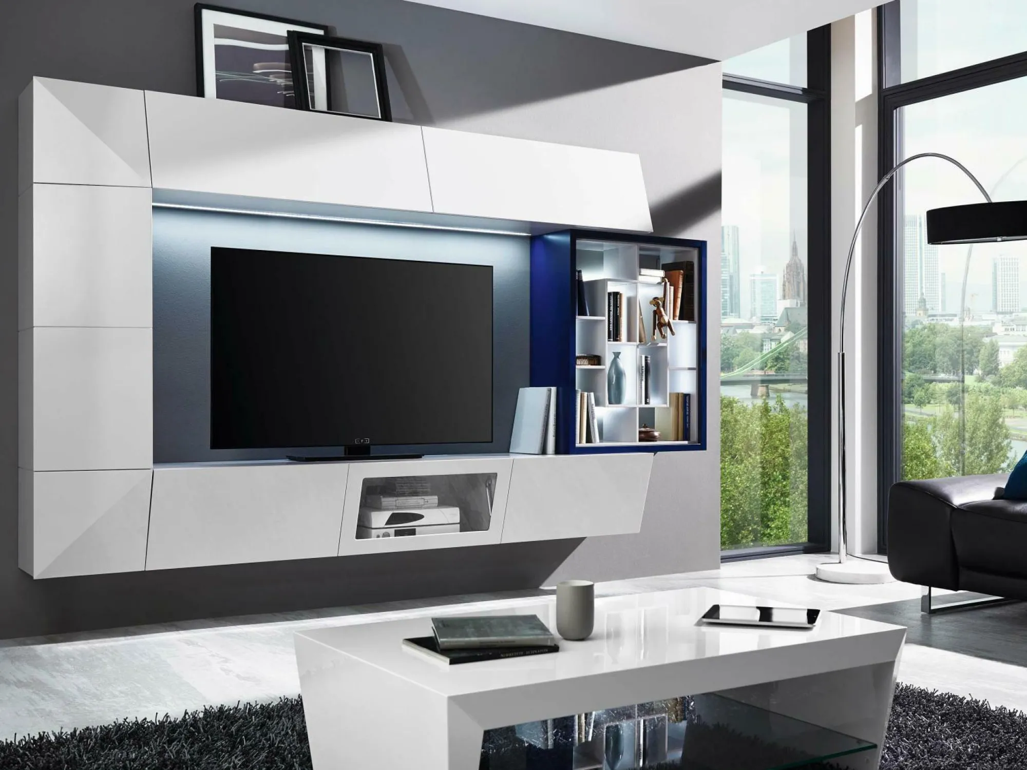 Discount MONDO Wohnwand PRISMA PLUS