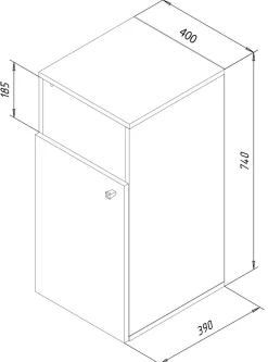 Discount VCM Wäscheschrank DRESO