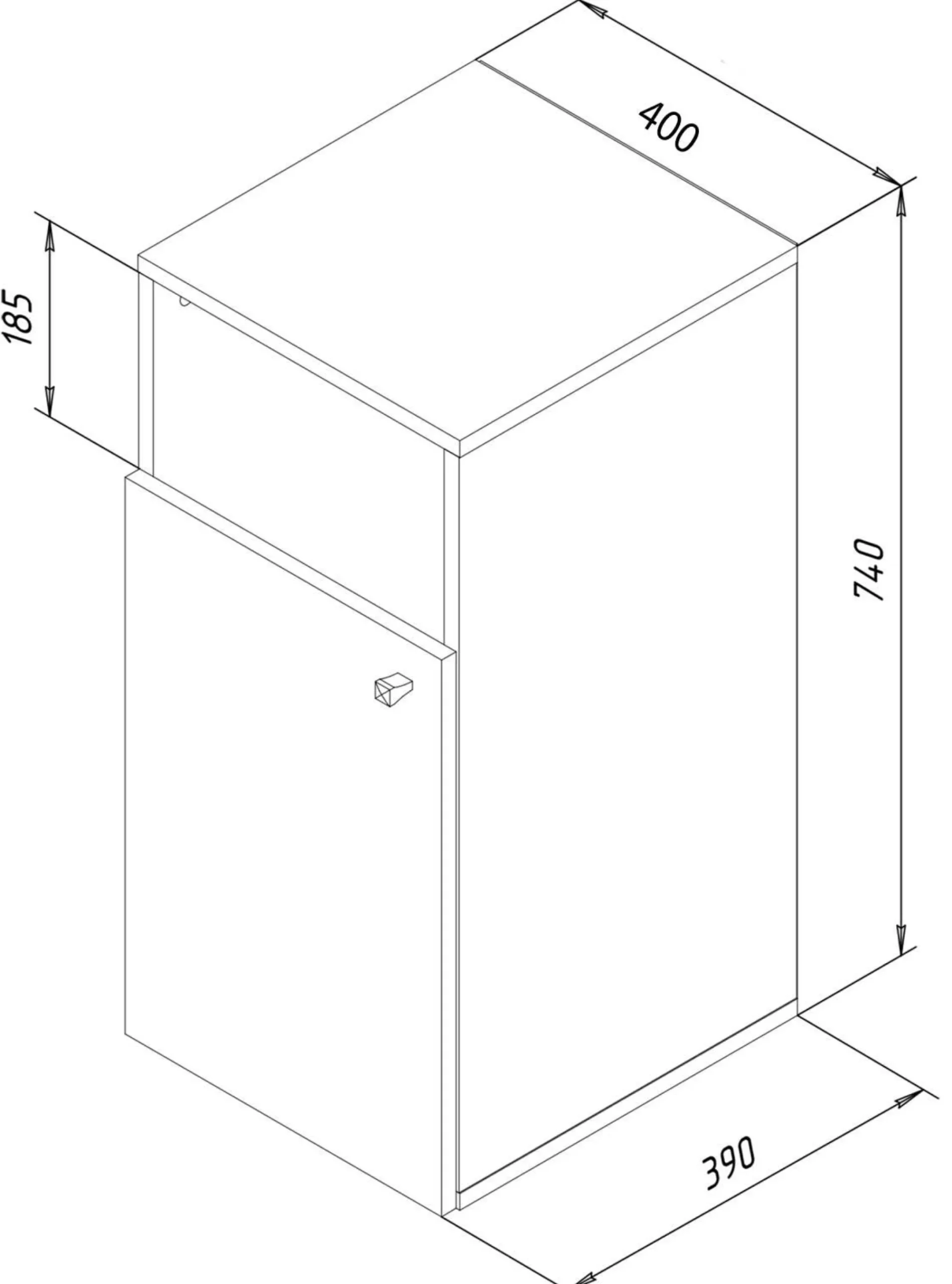 Discount VCM Wäscheschrank DRESO
